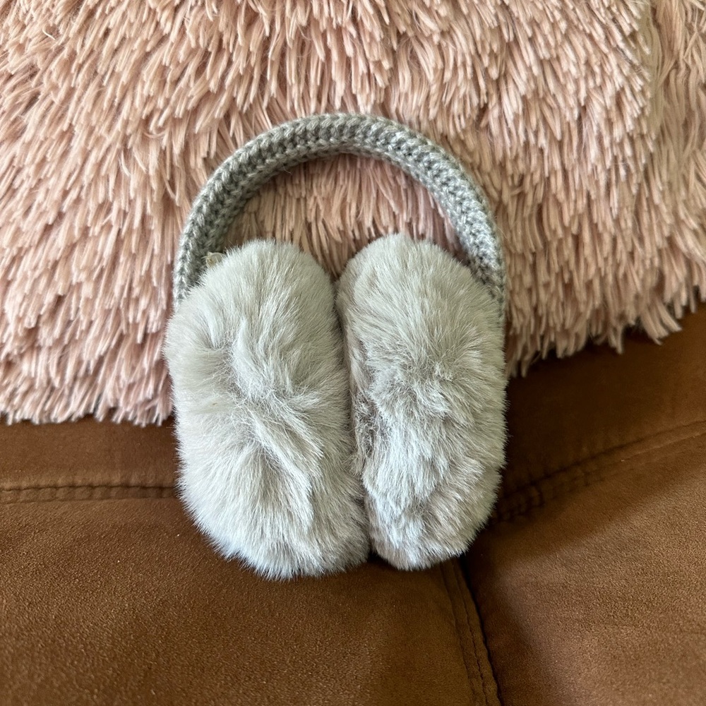 Michael Kors Knit Faux Fur Earmuffs